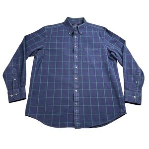 Charles Tyrwhitt Mens Large Weekend Classic Long Sleeve Plaid Button Down Shirt